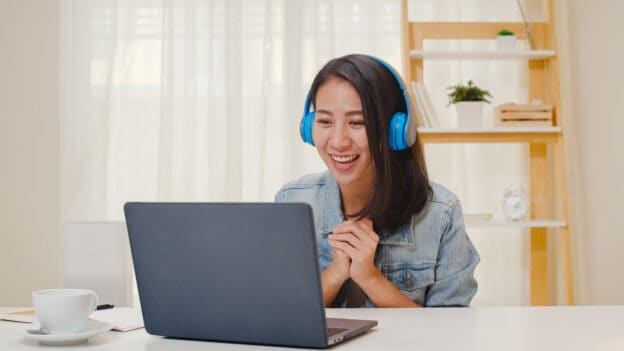 Virtual receptionist on a call
